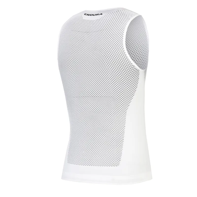 Endura Sleeveless Fishnet Baselayer in White-1